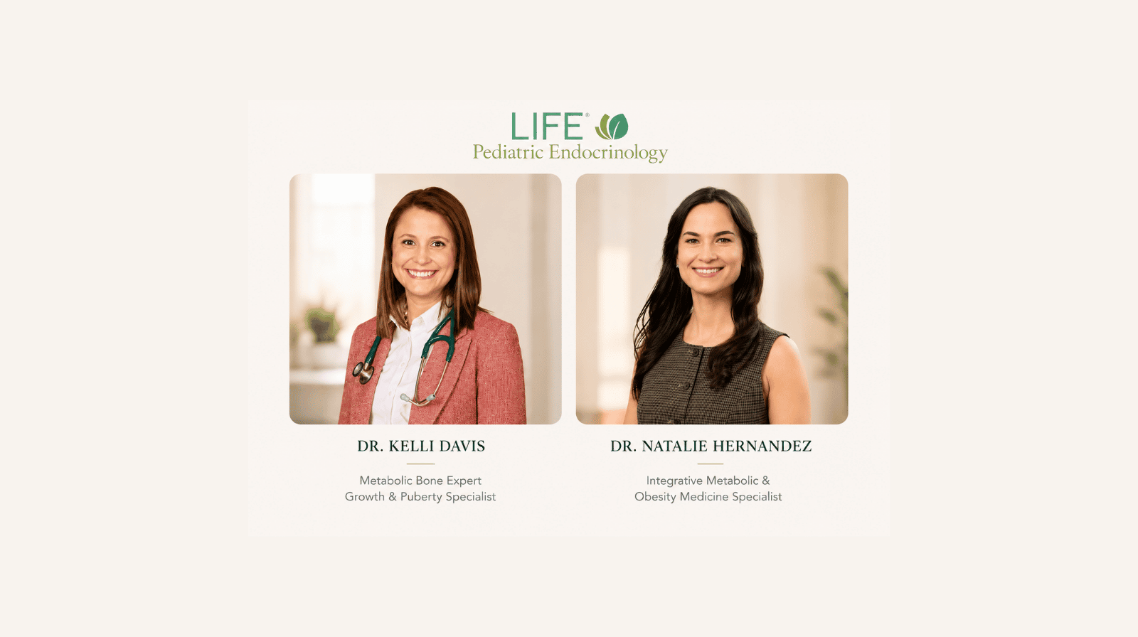 Dr. Kelli Davis and Dr. Natalie Hernandez providing physician-led pediatric weight loss, obesity, insulin resistance, PMOS (formerly PCOS), and metabolic care for children in Brentwood, Franklin, and Nashville.