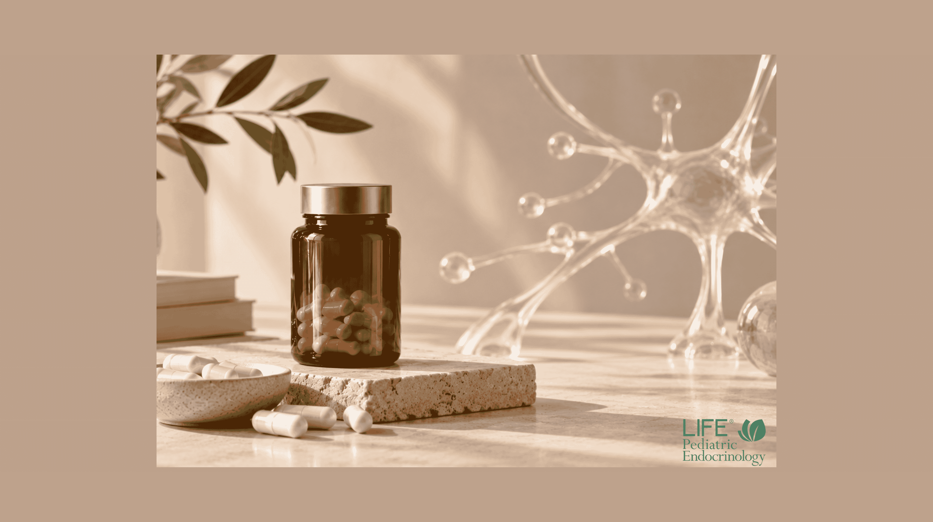Magnesium L-threonate supplement with subtle neuroscience imagery representing research on cognition, memory and sleep.