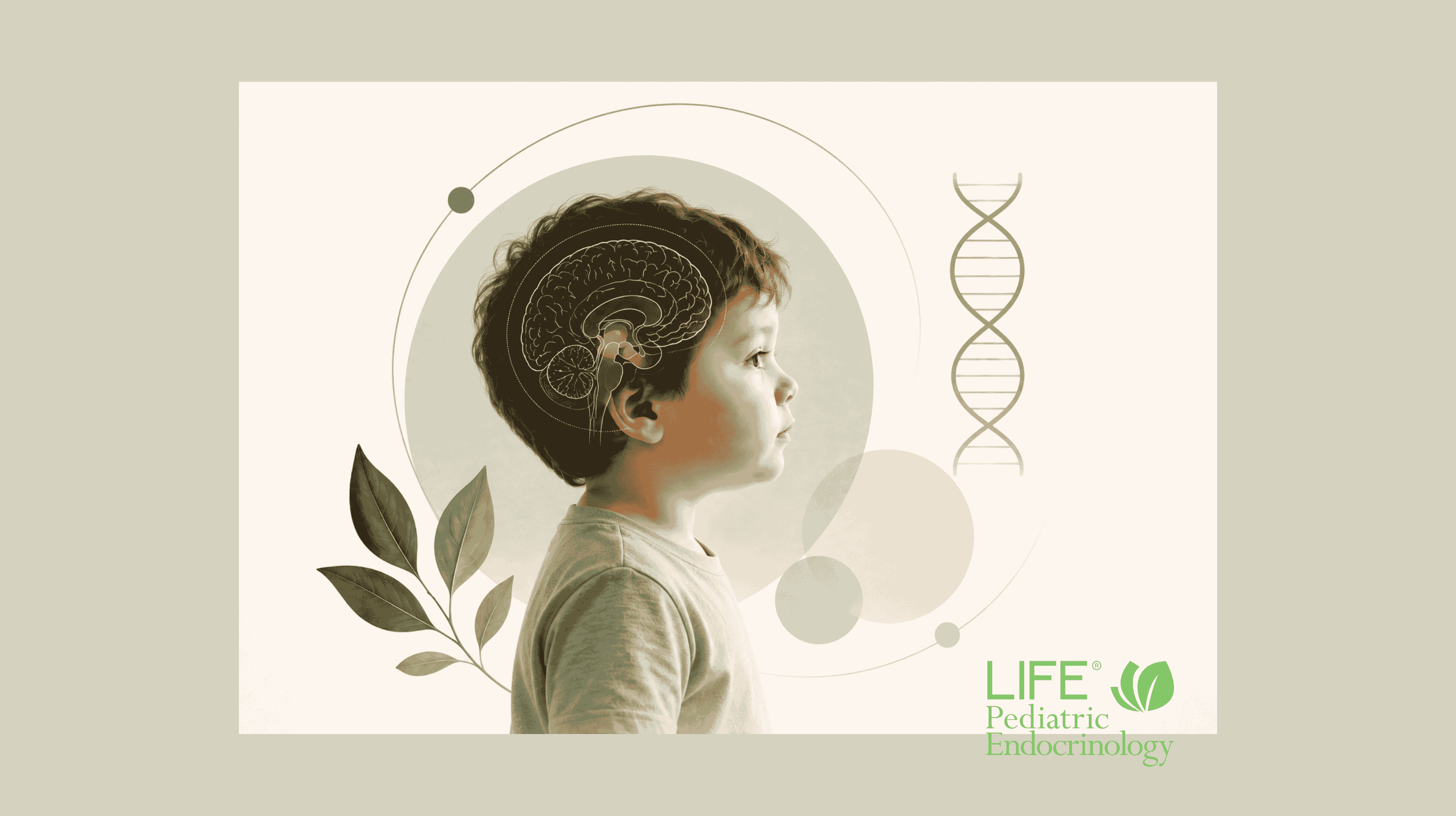 Minimal medical illustration representing monogenic obesity, a rare genetic disorder that causes severe early-onset obesity and hyperphagia in children.